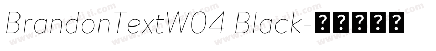 BrandonTextW04 Black字体转换